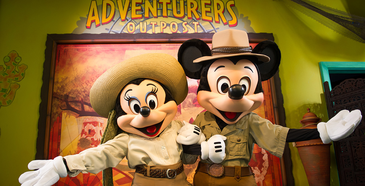 Disney revela retorno de Mickey e Minnie ao Adventurers Outpost