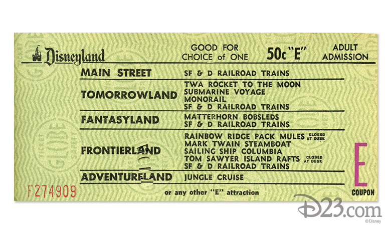 “E” Ticket Memories: Five Favorite Facts About Ticket Books - D23