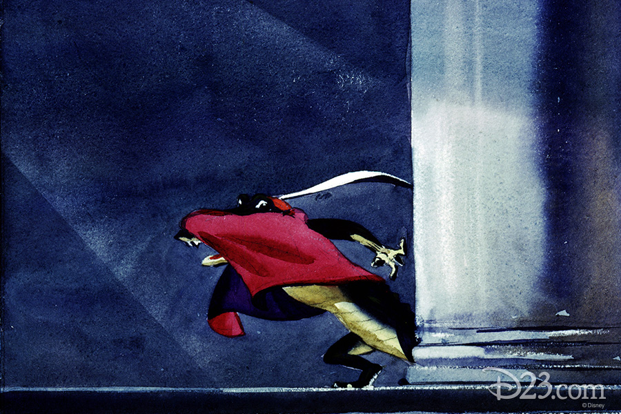 Concept art from the Dance of the Hours animated segment.