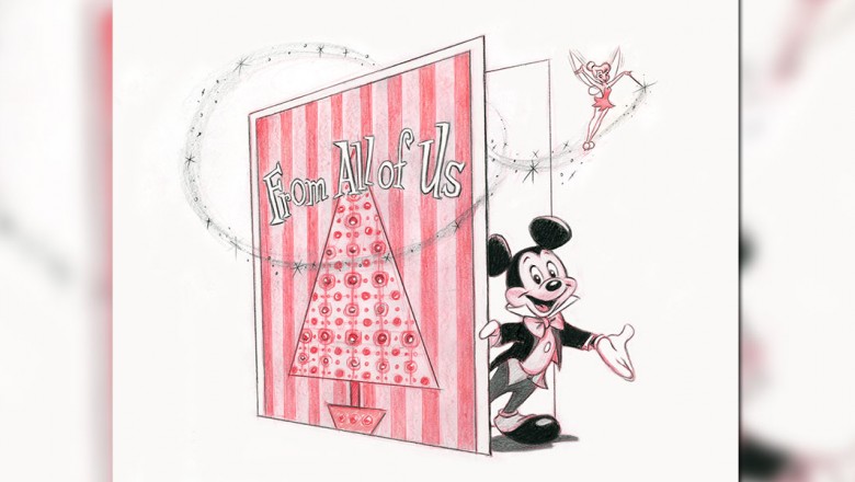 Mickey Mouse christmas card