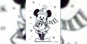 Mickey Mouse Christmas card