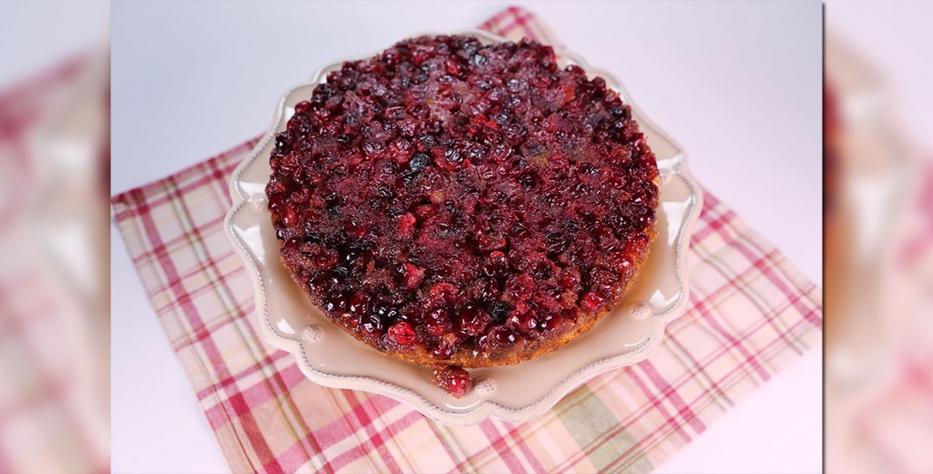 Cranberry Ginger Upside Down Cake