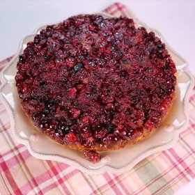 Cranberry ginger upside down cake
