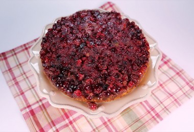 Cranberry ginger upside down cake