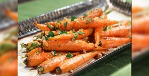 Ginger glazed carrots