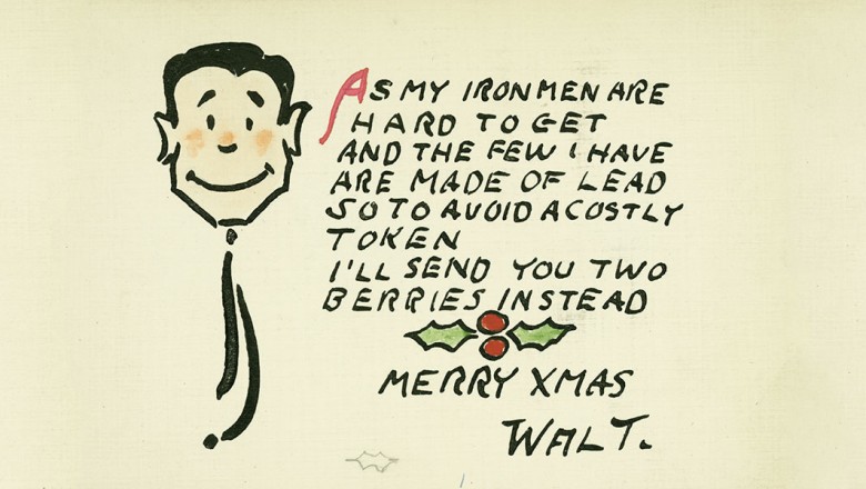 Walt Disney Christmas card
