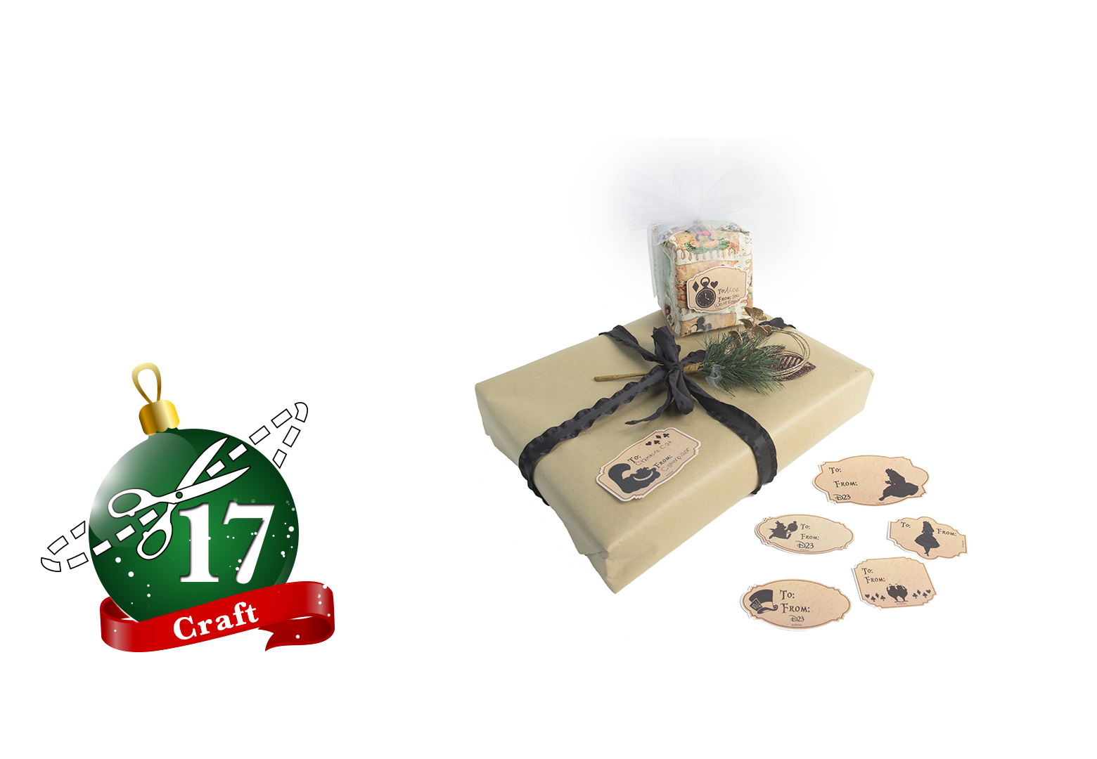 Create Alice in Wonderland Gift Labels - D23