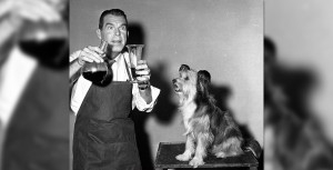 Professor Brainard and his dog