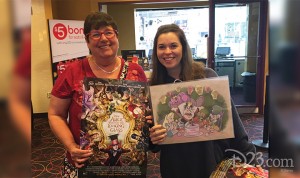 D23 Members with commemorative lithograph