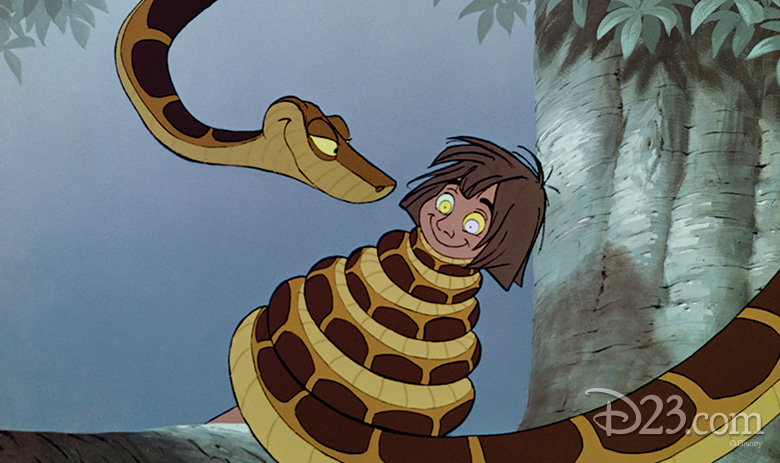 Kaa and Mowgli