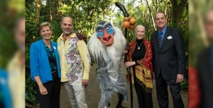 Dr. Beth Stevens, Senior Vice President, Environment & Conservation, Corporate Citizenship, The Walt Disney Company, Joe Rohde, Portfolio Creative Executive, Walt Disney Imagineering, Dr. Jane Goodall, DBE, Founder, the Jane Goodall Institute, and Kevin Callahan, Vice President, Strategic Philanthropy, Disney Corporate Citizenship