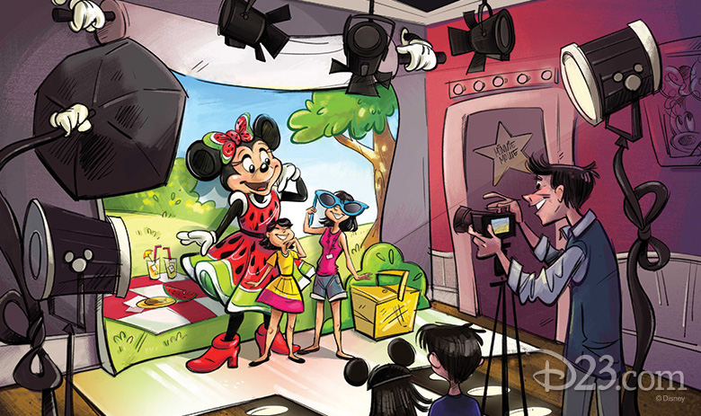 Minnie Mouse meet and greet concept art