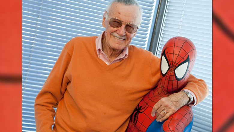 Stan Lee with Spider-Man