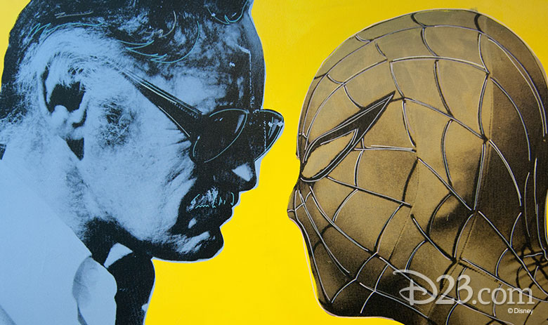 Stan Lee and Spider-Man art