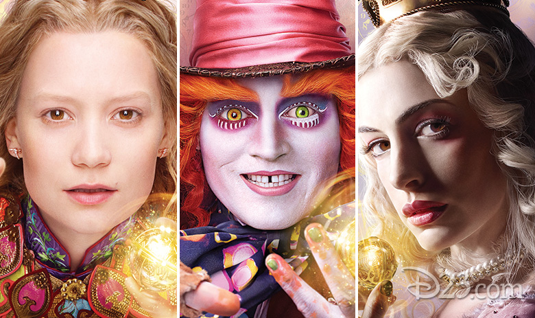 Alice, Mad Hatter, and White Queen