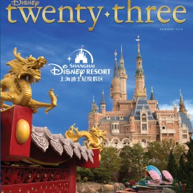 Disney twenty-three Summer 2016 cover art featuring Shanghai Disneyland