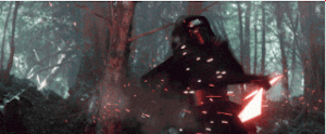 Kylo Ren lightsaber Star Wars animated gif