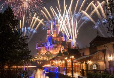 Fireworks at Shanghai Disneyland