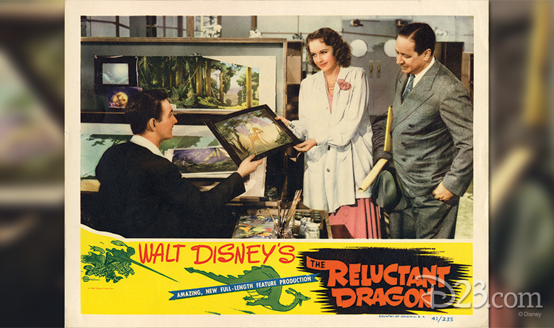 Reluctant Dragon postcard art