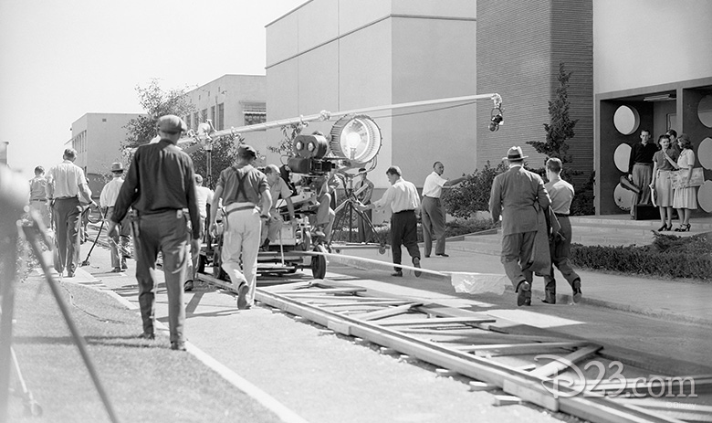 On the set of The Reluctant Dragon