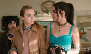 Sofia Carson and Sabrina Carpenter in Adventures in Babysitting