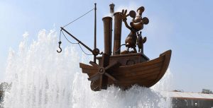 Steamboat Willie Fountain