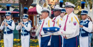Disneyland Flag Retreat ceremony