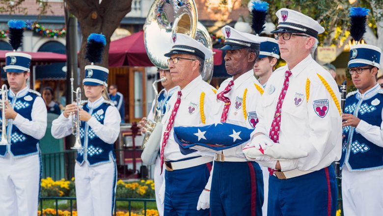 Disneyland Flag Retreat ceremony