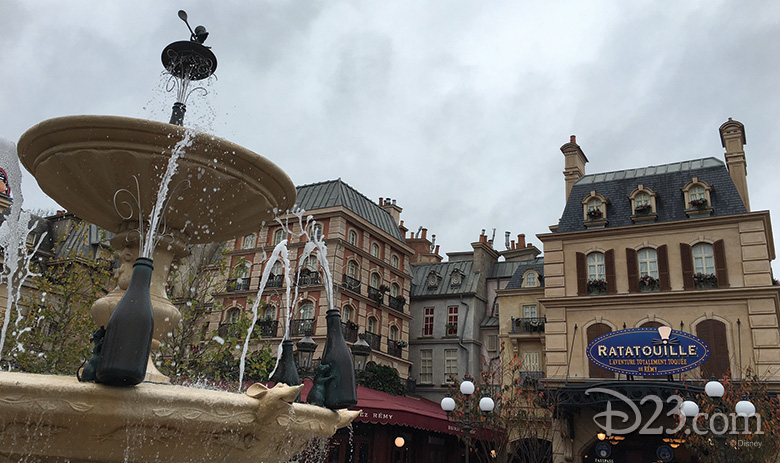 Ratatouille Champagne Fountain at Walt Disney Studios Park 