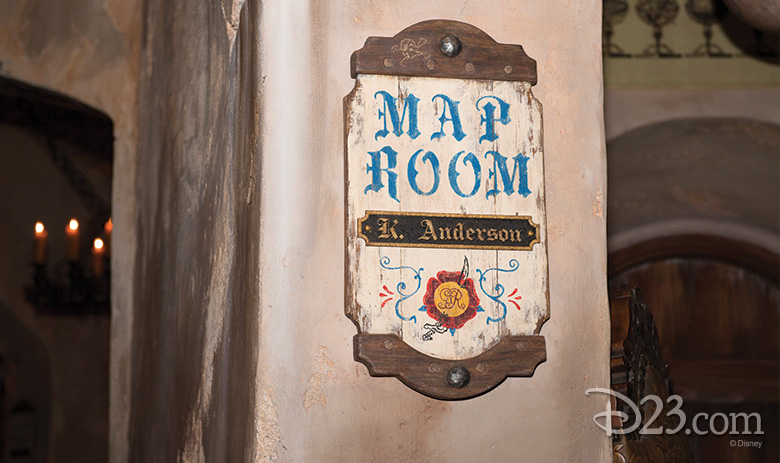 K. Anderson map room sign