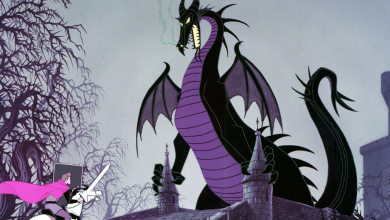 Maleficent as a dragon in Sleeping Beauty