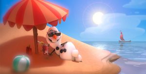 Olaf relaxing