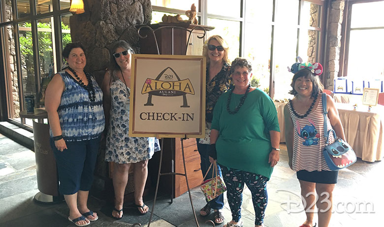 D23 Members check in - Aloha Aulani