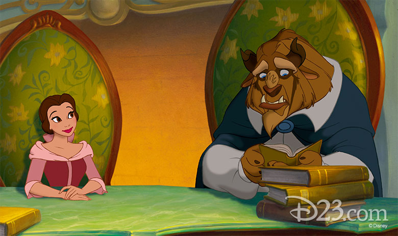 Belle reads with Beast