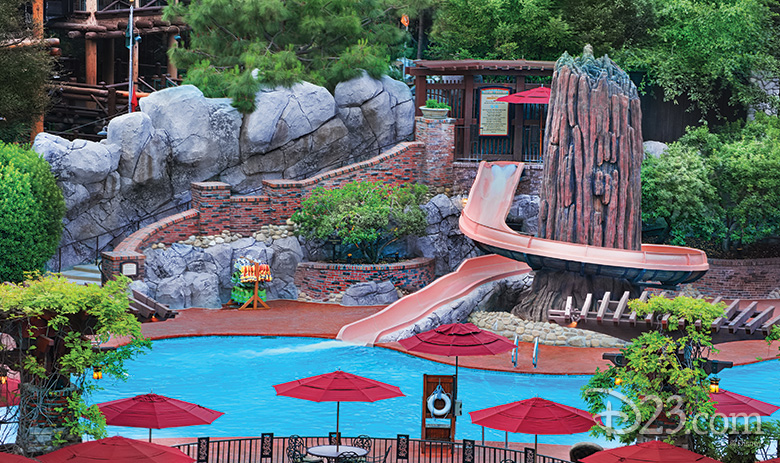 Redwood Pool Slide at Disney’s Grand Californian Hotel
