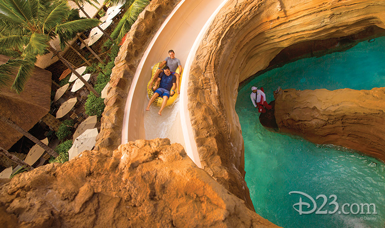 Tubestone Curl Slide at <em>Aulani</em>, A Disney Resort and Spa