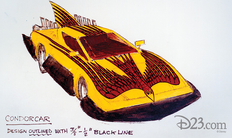 Condorman car concept art