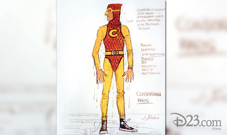 Condorman costume concept art