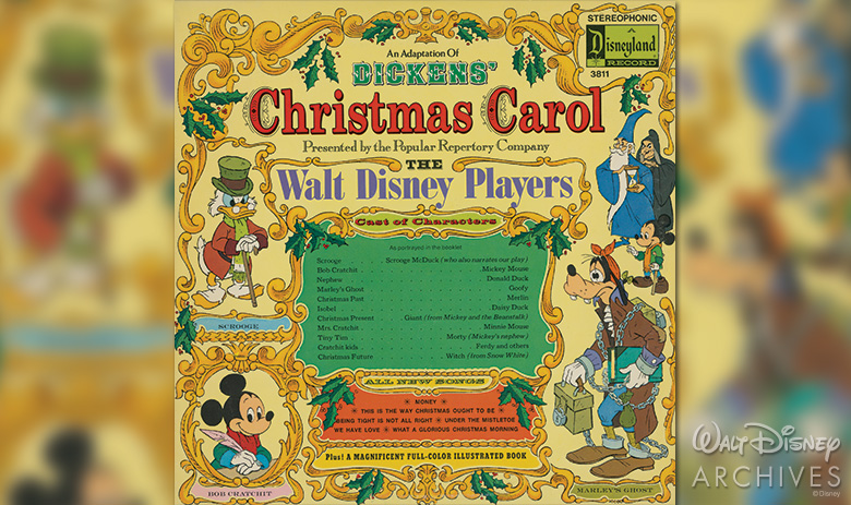 DICKENS’ CHRISTMAS CAROL with The Walt Disney Players album cover