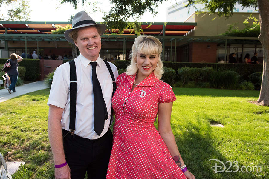 D23 Members and their guests wear their 1940s finest
