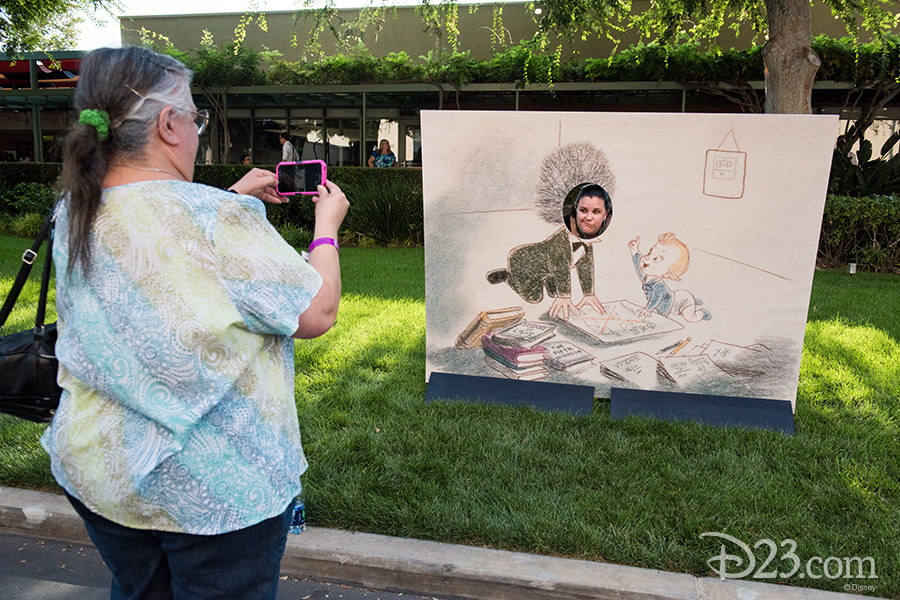 Guests enjoy special Reluctant Dragon photo opportunities