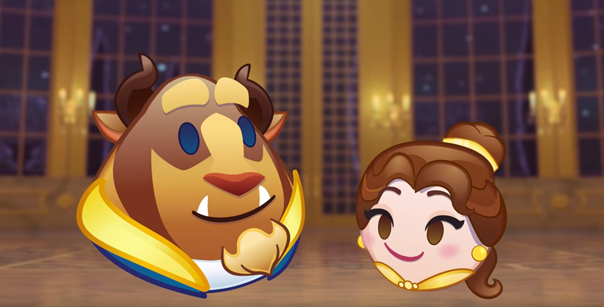 Beauty and the Beast as told by emoji