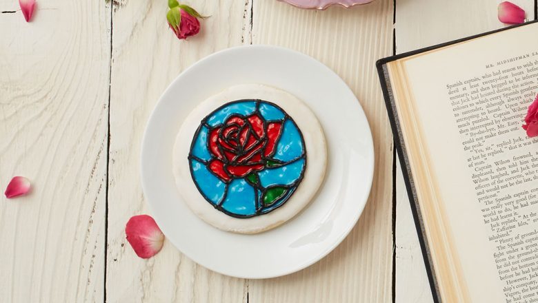 Beauty and the Beast - Stained glass cookies