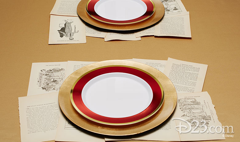 Beauty and the Beast place settings