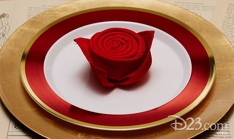 Beauty and the Beast place settings