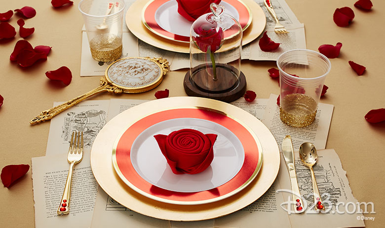 Beauty and the Beast place settings