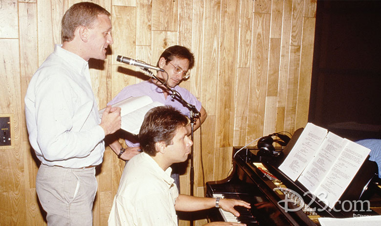 Howard Ashman in the recording studio