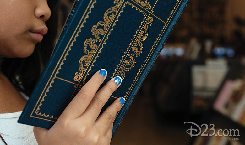 Belle's Blue Dress nail art