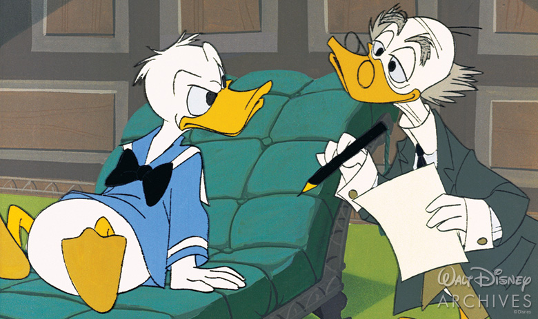 Donald Duck and Ludwig Von Drake