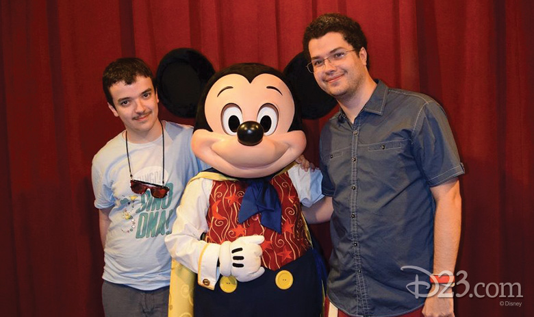 Guests with Mickey Mouse